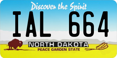 ND license plate IAL664