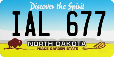ND license plate IAL677