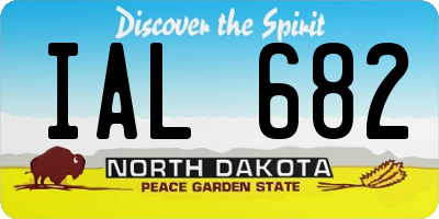 ND license plate IAL682