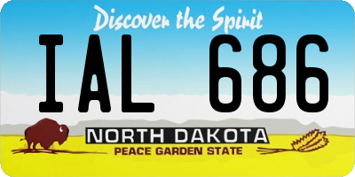 ND license plate IAL686