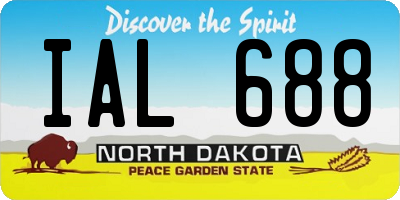 ND license plate IAL688