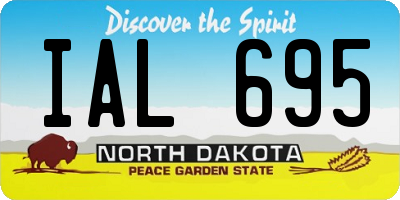 ND license plate IAL695