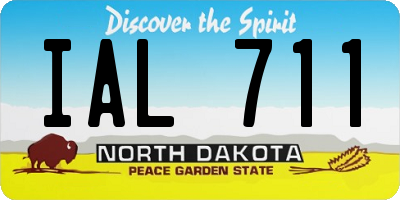 ND license plate IAL711