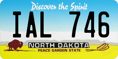 ND license plate IAL746