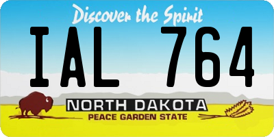 ND license plate IAL764