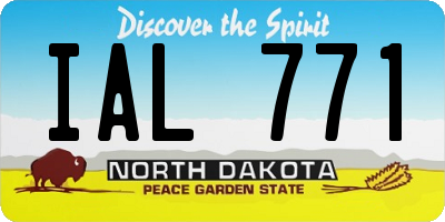 ND license plate IAL771