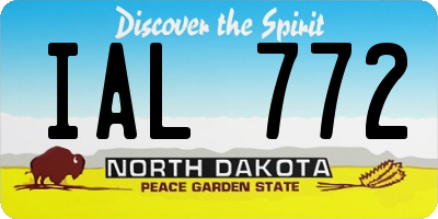 ND license plate IAL772