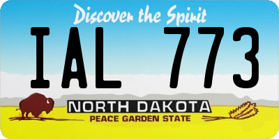 ND license plate IAL773
