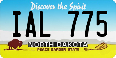 ND license plate IAL775