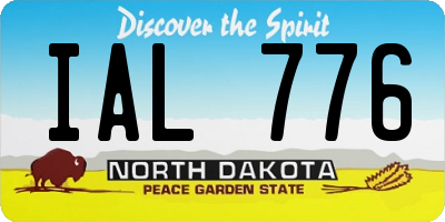 ND license plate IAL776