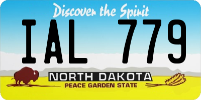 ND license plate IAL779
