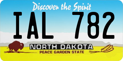ND license plate IAL782