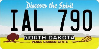 ND license plate IAL790