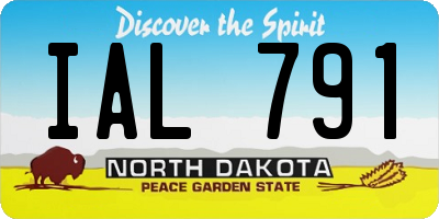 ND license plate IAL791