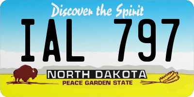 ND license plate IAL797
