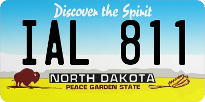 ND license plate IAL811