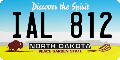 ND license plate IAL812