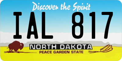ND license plate IAL817