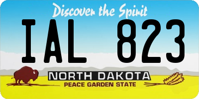 ND license plate IAL823