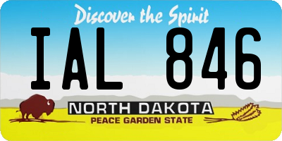 ND license plate IAL846