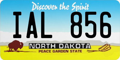 ND license plate IAL856