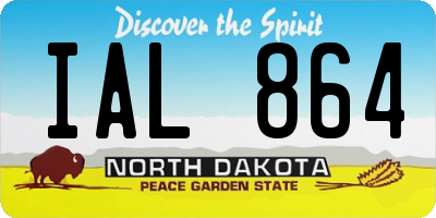 ND license plate IAL864