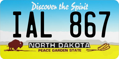 ND license plate IAL867