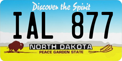 ND license plate IAL877
