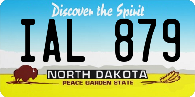 ND license plate IAL879