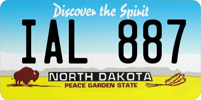 ND license plate IAL887