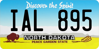 ND license plate IAL895