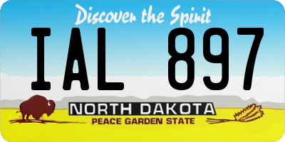 ND license plate IAL897