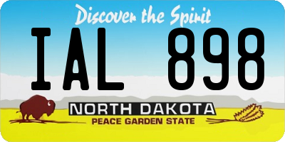 ND license plate IAL898