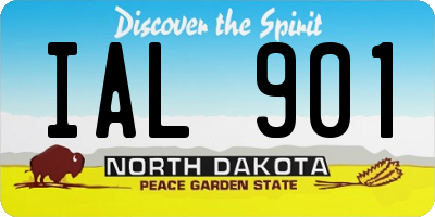ND license plate IAL901