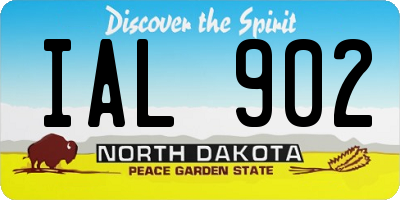 ND license plate IAL902