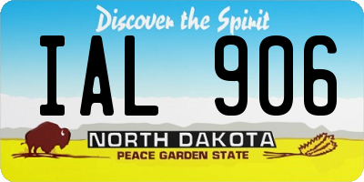 ND license plate IAL906