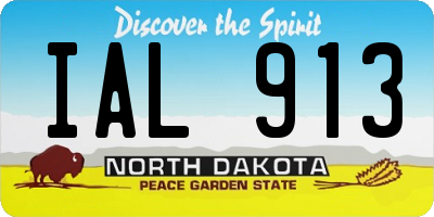 ND license plate IAL913