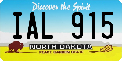 ND license plate IAL915