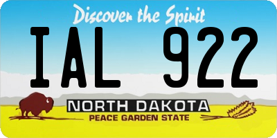 ND license plate IAL922
