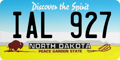 ND license plate IAL927