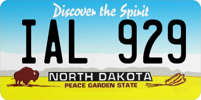 ND license plate IAL929