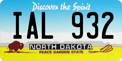 ND license plate IAL932