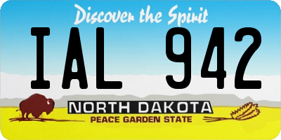ND license plate IAL942