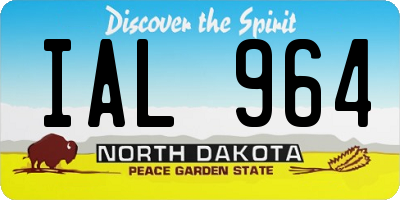 ND license plate IAL964