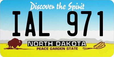 ND license plate IAL971