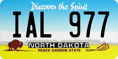 ND license plate IAL977
