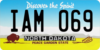 ND license plate IAM069