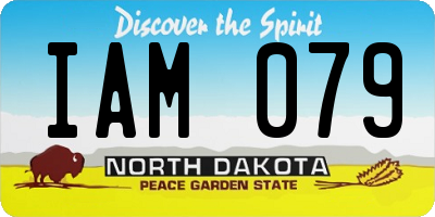 ND license plate IAM079