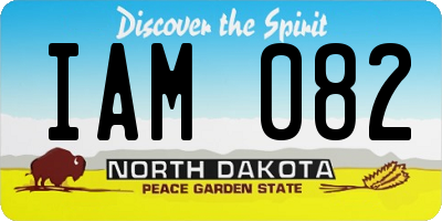 ND license plate IAM082