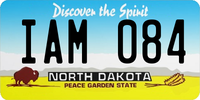 ND license plate IAM084